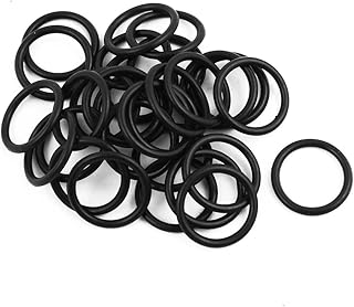 Aexit 30 Pcs Electrical equipment Black 13.2mm x 1.8mm Oil Resistant Sealing Ring O-shape NBR Rubber Grommets