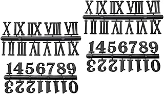 OSALADI 4 Sets clock number plate clock replacement hands wall clock repair replacement clock replacement numbers digital wall clock roman numeral wall clock silent clock Wall Clock Parts