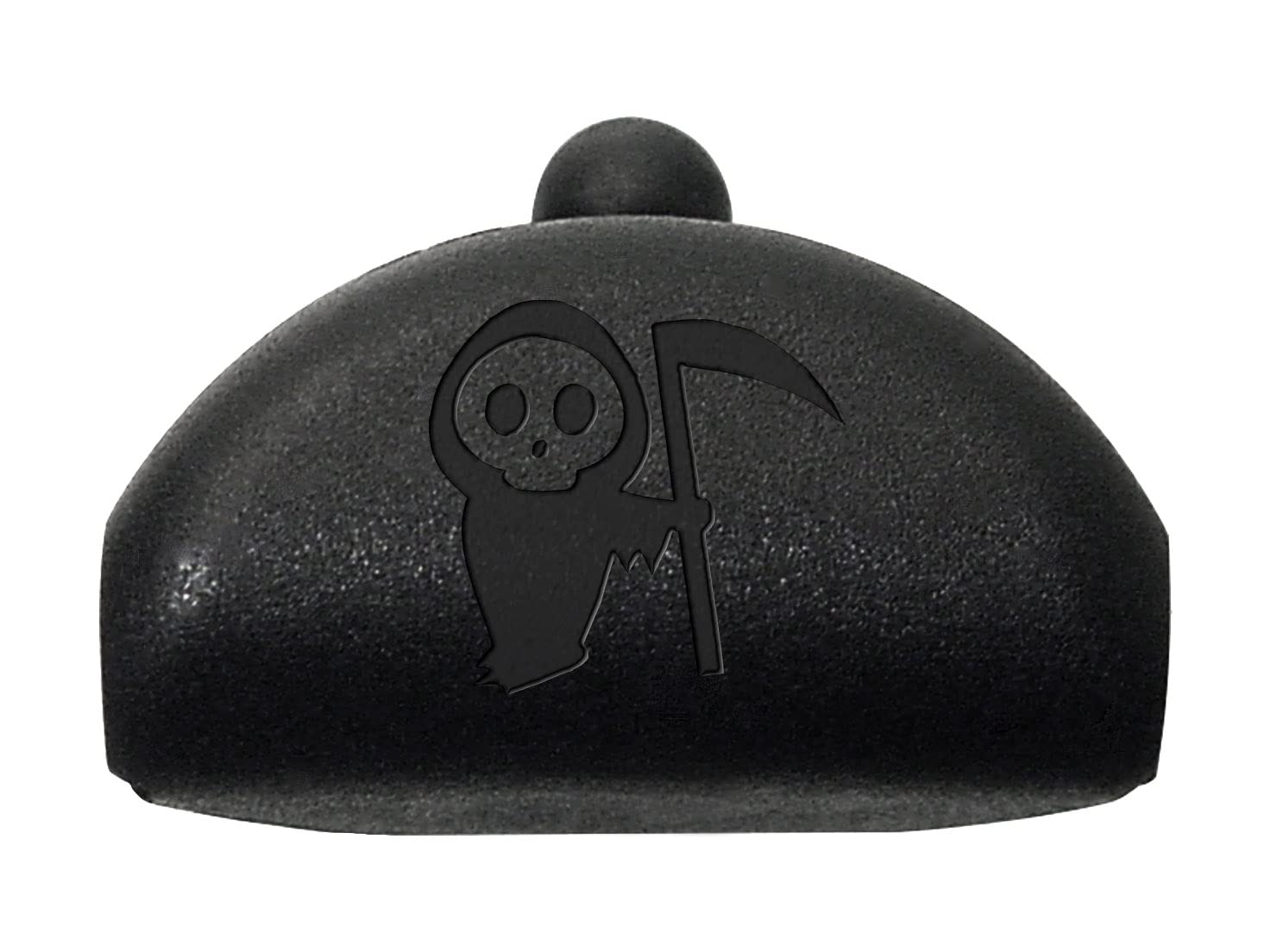 NDZ Performance Grip Frame Plug for Glock Gen 4-5 Models 17 19 22 23 24 31 32 34 35 9MM .40 S&W .357 SIG Laser Engraved Polymer in Black - Grim Reaper Baby