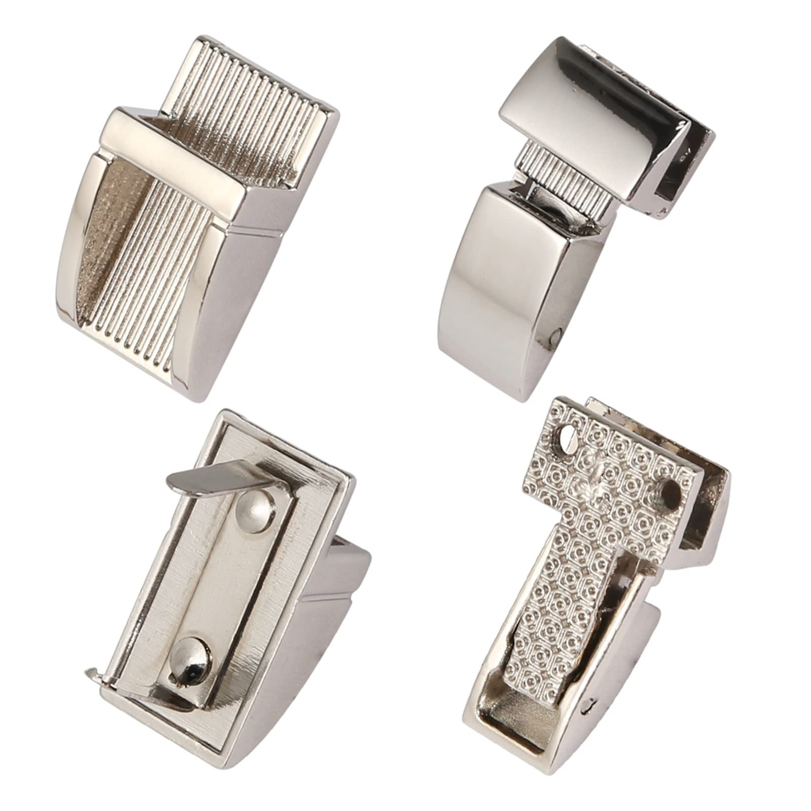 PVUVTNAHW 10PCS Metal Press Push Lock Bag Briefcase Spring Snap Clasps Closure Leather Craft Diy Hardware(Silver)