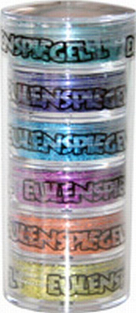 Eulenspiegel 999110 - Polyesterglitzer Party-Edition, 6 x 6 g, Streuglitzer, Karneval, Halloween, Mottoparty | Streuglitzer für Gesicht & Körper, für Karneval, Festivals & Mottopartys