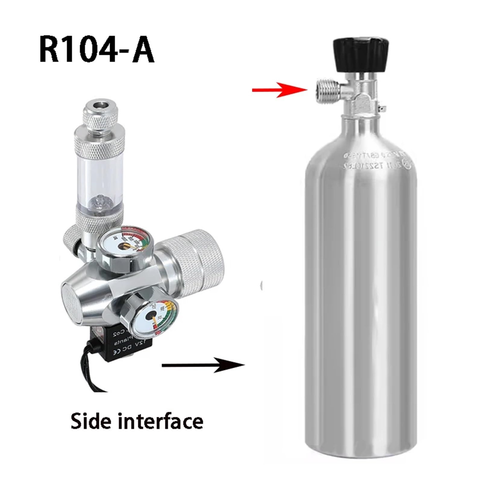 Nuevo Regulador de CO2 for Acuario DIY, válvula electromagnética, Contador de Burbujas, Sistema de Control de CO2, válvula Reductora de CO2 for pecera(G5-8)