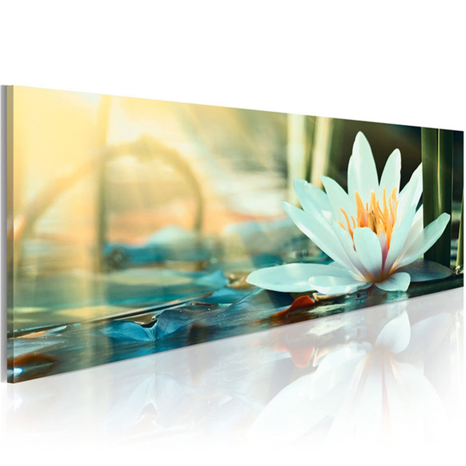 Malarstwo diamentowe, biały lotos, 70 x 140 cm, obraz do malarstwa diamentowego 5D, "zrób to sam", pełny zestaw do haftu krzyżykowego, obraz mozaiki, do domu, na ścianę, prezent