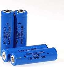 LiFePo4 IFR 14505 Akku AA 4er Set 600mAh 3,2V 14500 Button Top Batterie Lithium-Eisen-Phosphat Akku Solar Flat-Top Batterie - Geprüfte Zellen einzeln verpackt