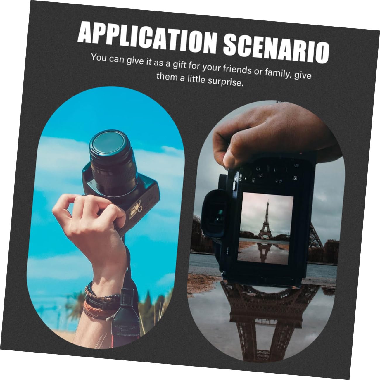 Homoyoyo Borsa per Fotocamera Verde in Tela Resistente Protezione Antiurto e Tracolla Regolabile, Custodia Portatile per Fotocamere Mirrorless e Compatte