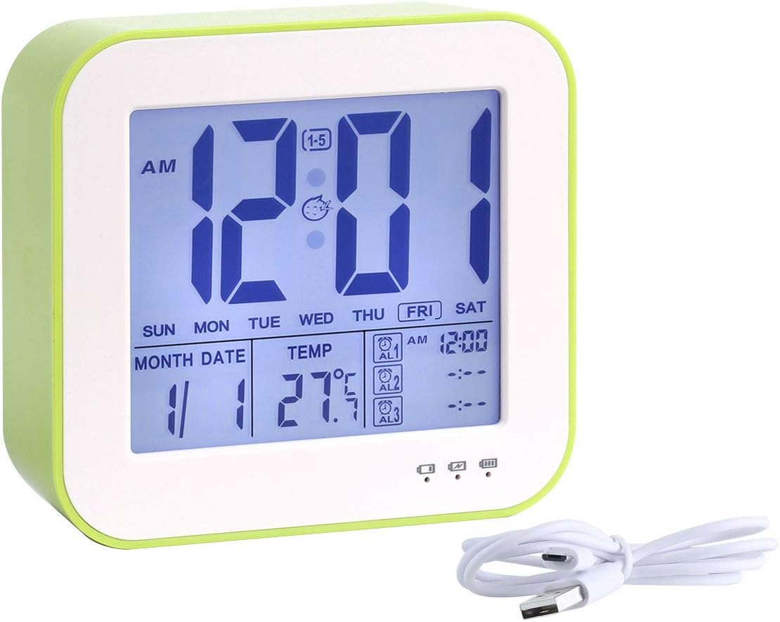 HandAcc Digital Alarm Clock, Large Numbers LED Display