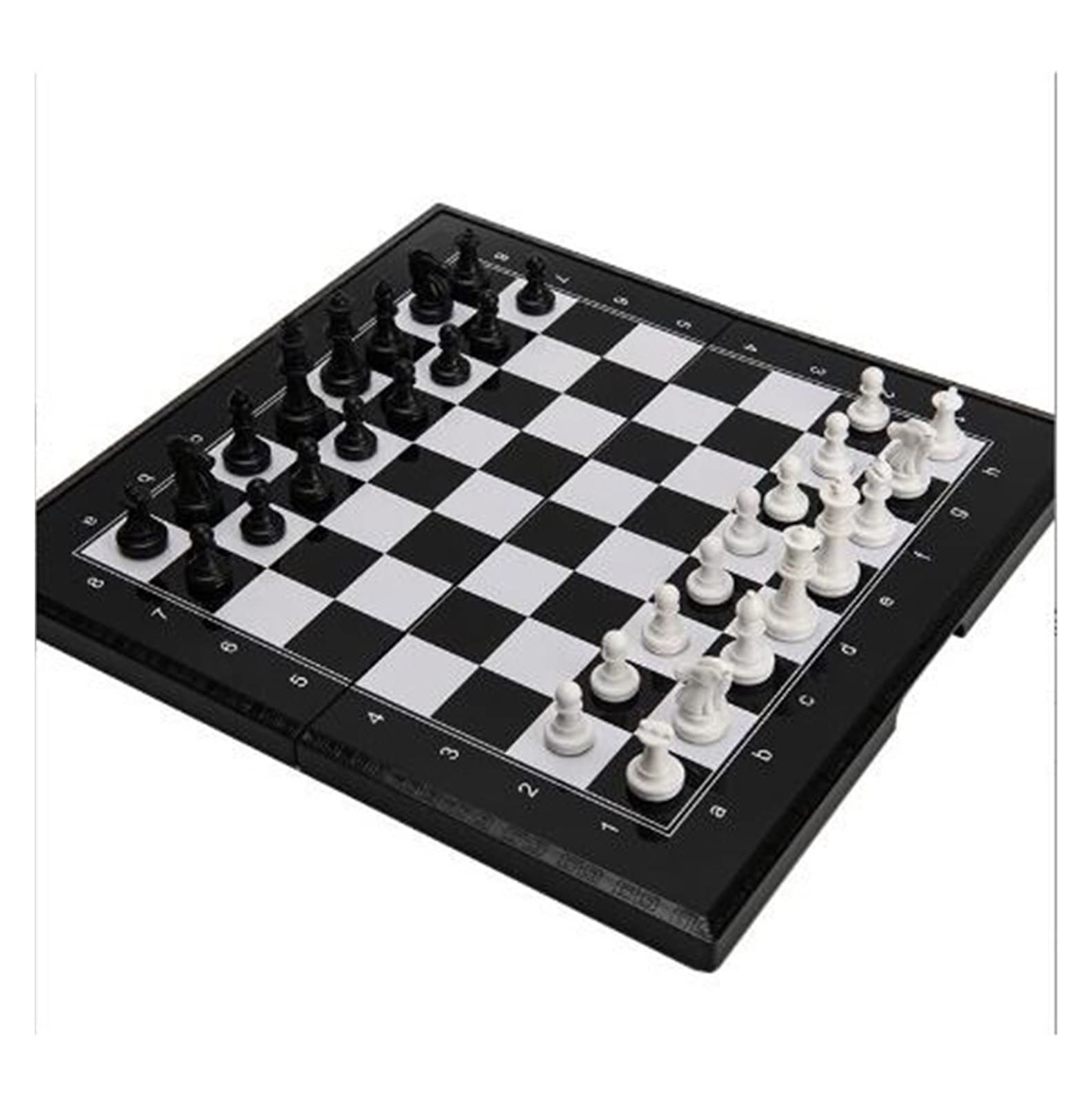 Juego de ajedrez Plegable de Viaje, Juego de ajedrez Viaje Plegable 11 Pulgadas con Backgammon Damas