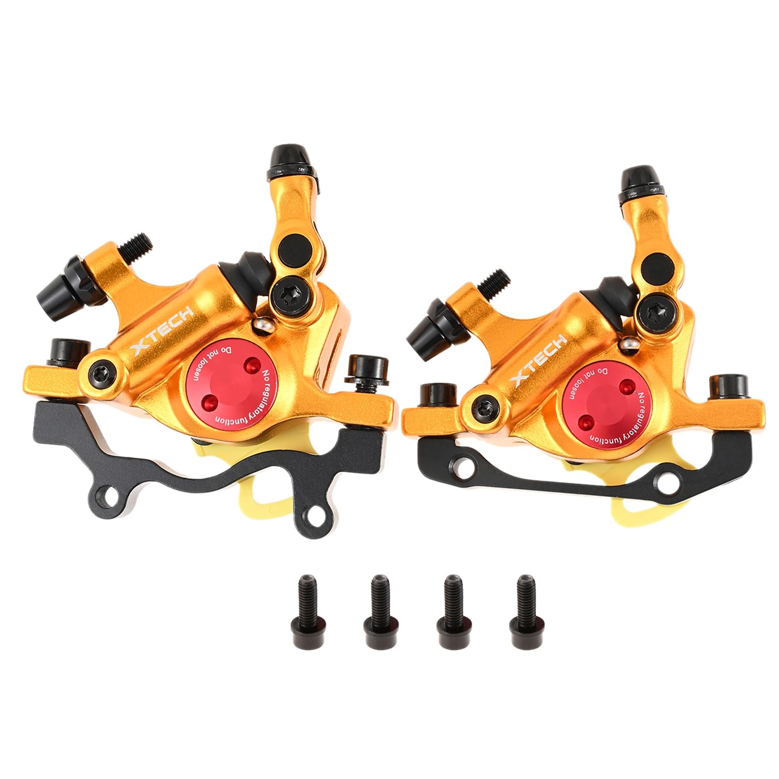 PETCHOR HB-100 Line Pulling Hydraulic Disc Brake Calipers, Mechanical Disc Brakes for MTB, Mountain Bike, E-Bike and Electric Bike 2PCS Front/Rear