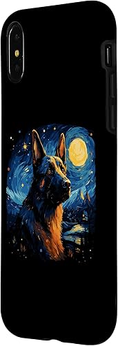 Miniatura 8 de Funda para iPhone 12 Pro Max Van Gogh Dog Pastor Alemán