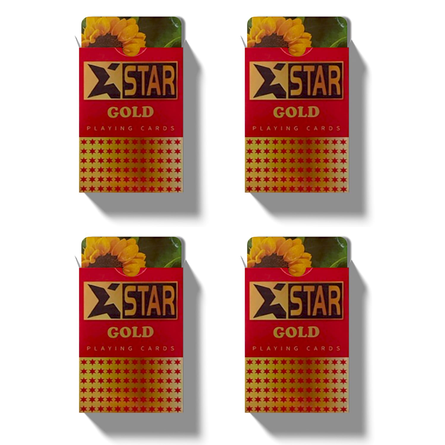 STARGOLD Premium Plastic Coated Playing Cards, Bridge Size, Regular Index, Red & Gold Pack of 4 for Adult (B0DBMYX1SB) Amazon Price History, Amazon Price Tracker