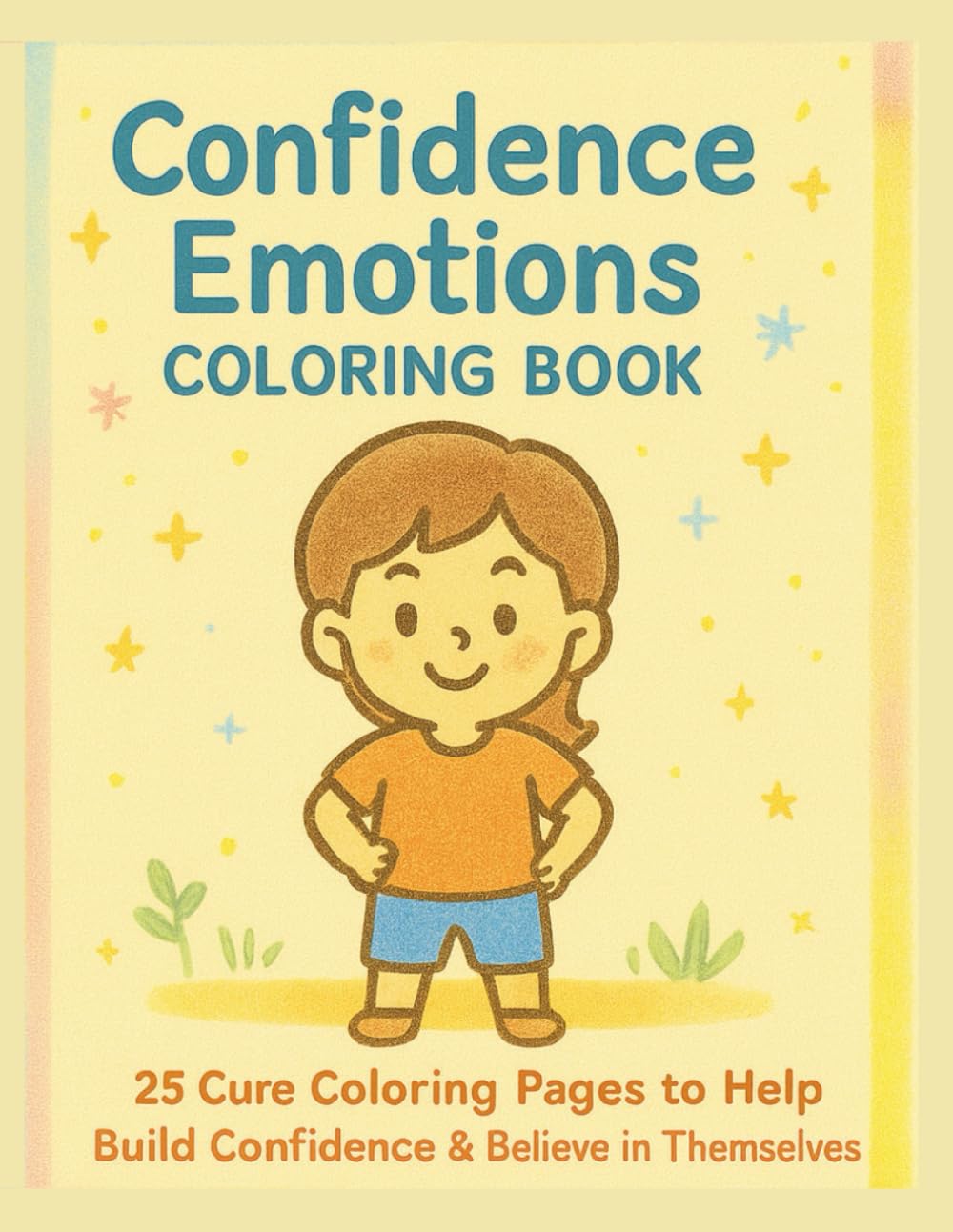 Confidence Emotions Coloring Book: 25 Cute Coloring Pages to Help Kids Build Confidence & Believe in Themselves