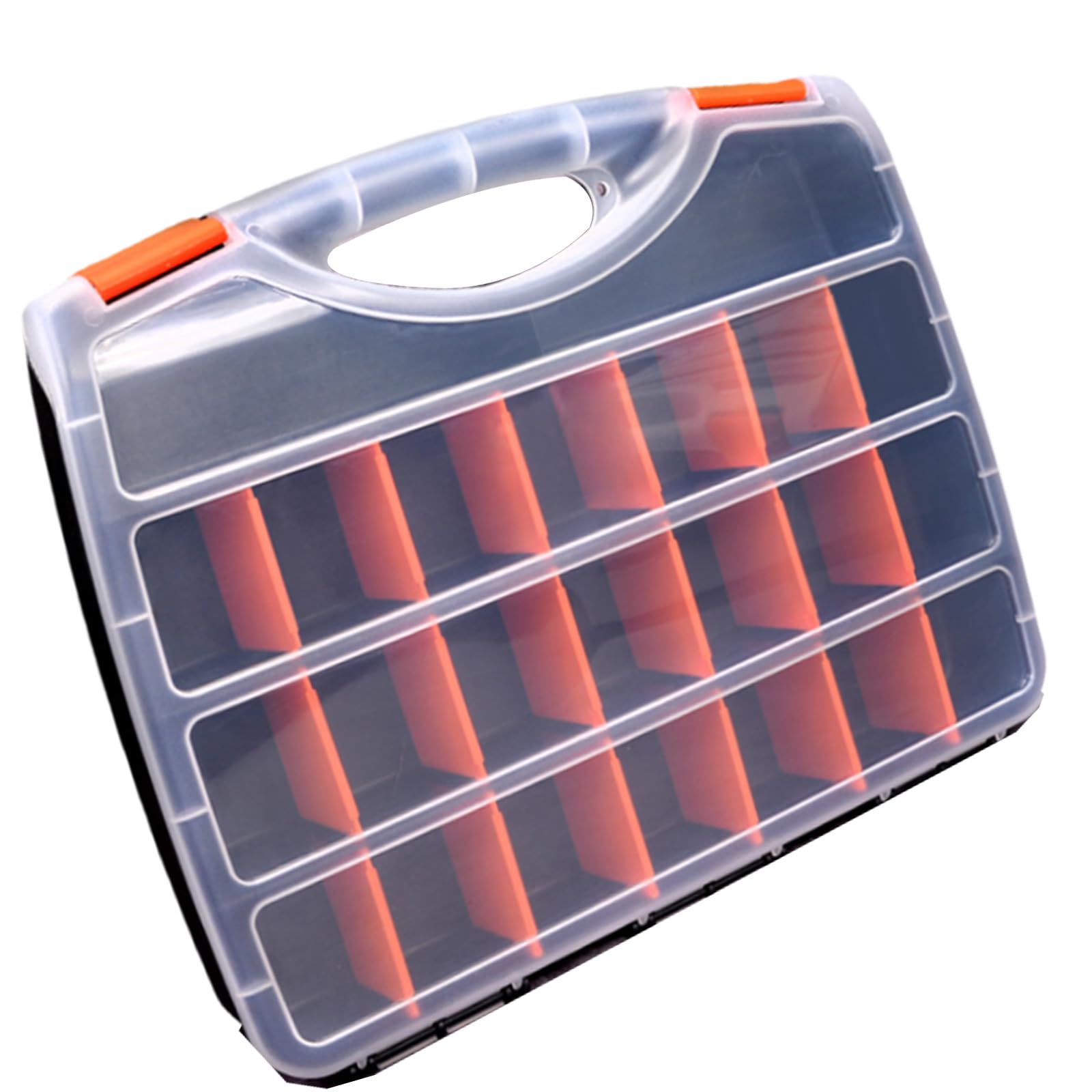 Side Screw Organizers Box with Lids Compartments Tool Bin Divider Compartment Containers Sorting Screw Box Portable Tool Organizers Compartments