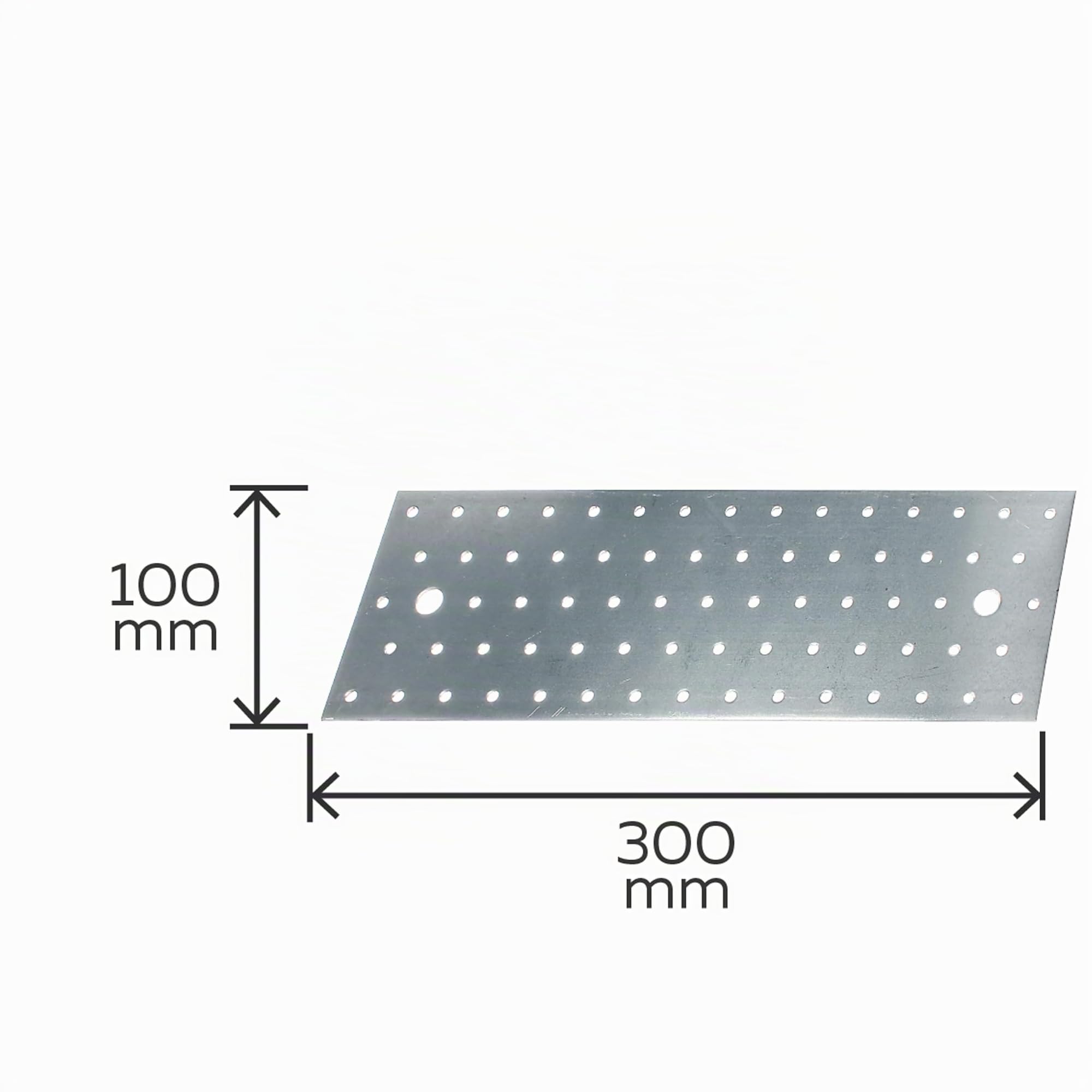 Alberts 847289 Lochplatte | sendzimirverzinkt | 300 x 100 mm | 20er Set