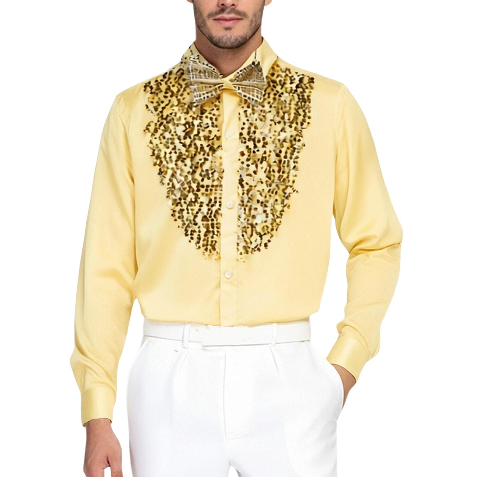 Camiseta de manga larga con lentejuelas para ropa de baile grupal 6