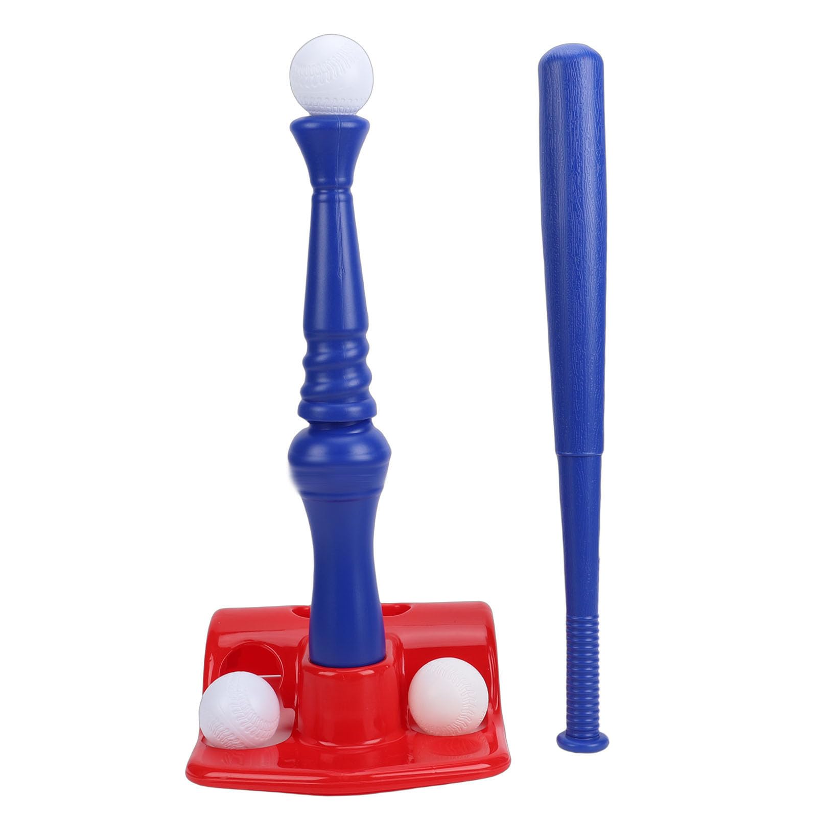 KIMISS Juego de tee Ball para Niños con Máquina de Lanzamiento: Juguete Ergonómico de Entrenamiento de Béisbol para Jugadores Jóvenes, Diversión Familiar y Desarrollo de Habilidades