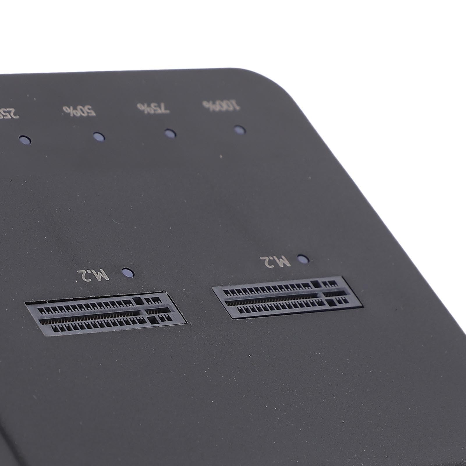 Cocoarm Stacja Dokująca M.2 NVMe Powielacz Dysku Twardego ABS M.2 20 Gb/s Dwukieszeniowe Klonowanie w Trybie Offline Zasilane Przez USB C Wykończenie UASP dla Techników IT Rozbudowa Domu