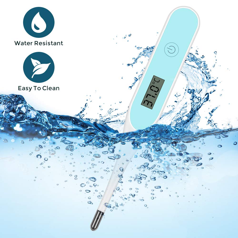 Digital Medical Thermometer for Armpit Oral 60s Fast Reading LCD Temperature Meter for Children Adult