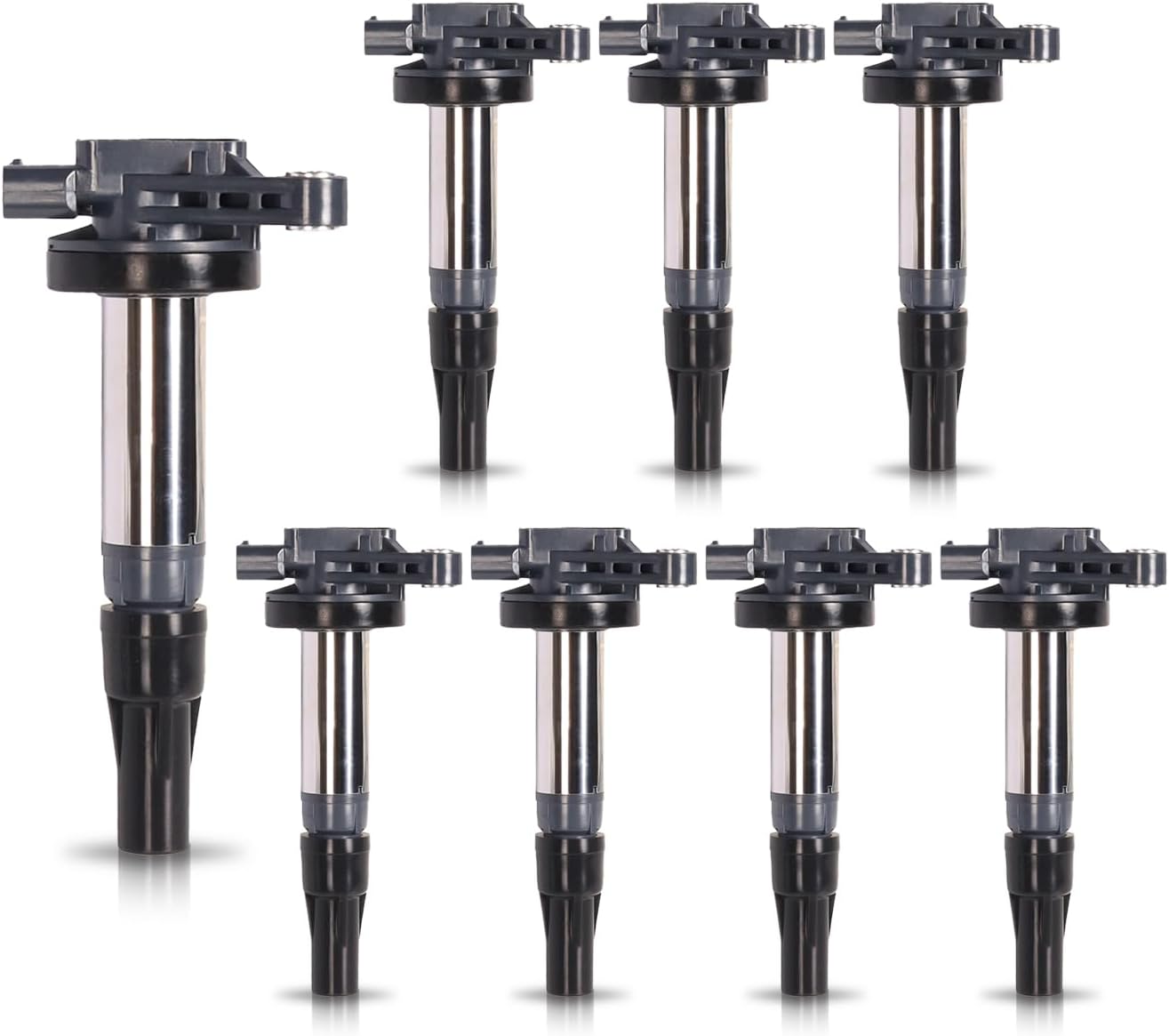 ENA Set of 8 Ignition Coil Pack 4.2 4.4 V8 Compatible with Land Rover Jaguar XK8 XJ8 XJR XKR S-Type Vanden Plas LR3 Range Rover 2003 2004 2005 2006 2007 2008 2009 Coils for C1427 UF519 AJ810445