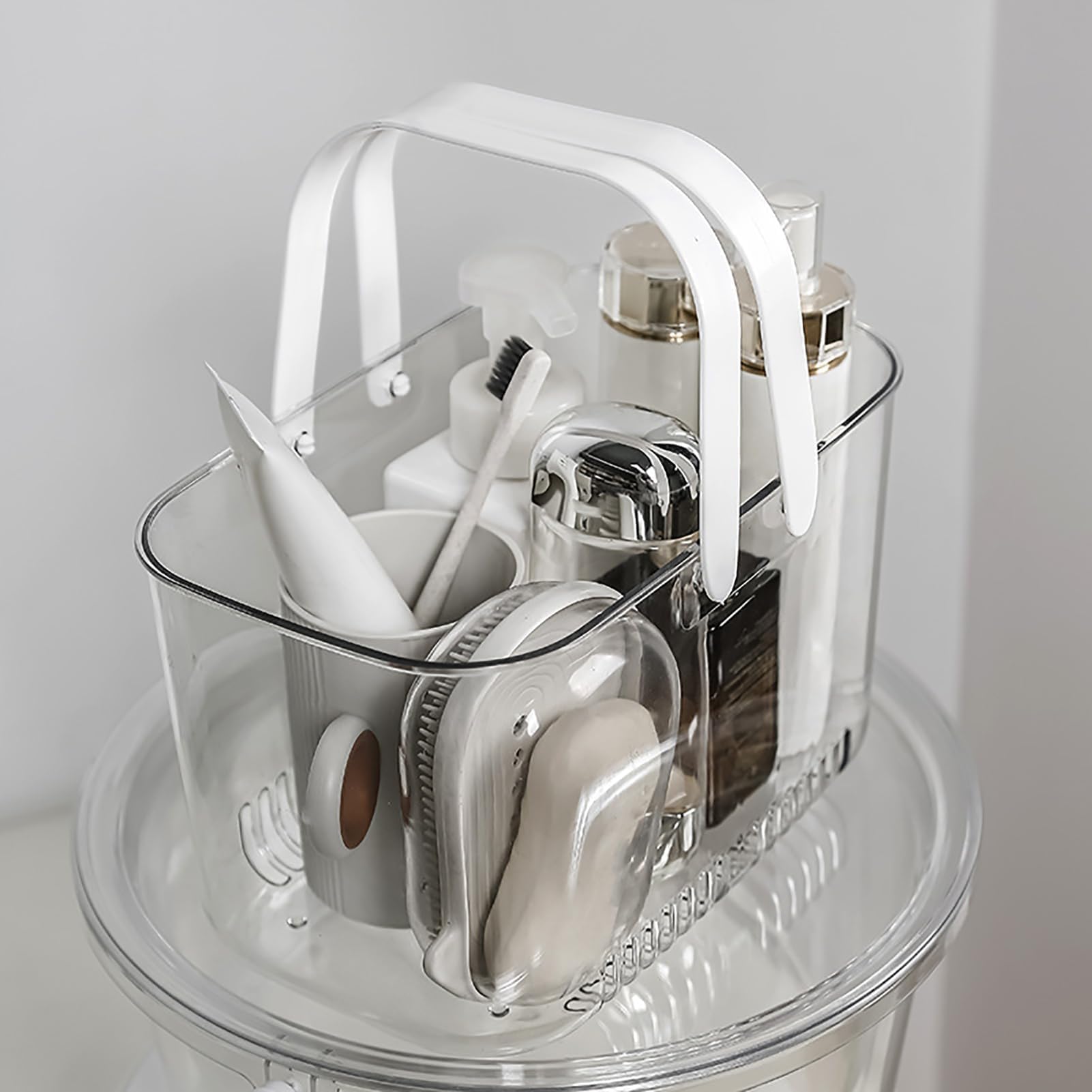 Cestino Portaoggetti in Plastica Per Doccia, Cesto Caddy Doccia, Drenaggio Cavo Contenitore Per Articoli Toeletta, Portatile Cestino Portaoggetti Per La Lavaggio Lavatura Doccia Il Bagno