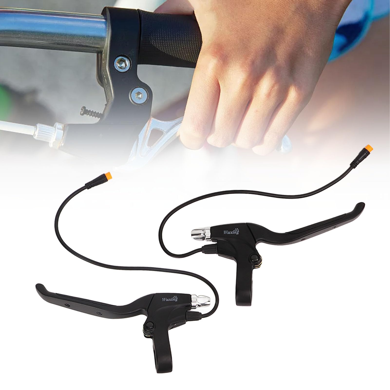 Impugnatura del Freno della Bicicletta Elettrica, Interfaccia Impermeabile della Leva del Freno della Bici Elettrica Verniciata a Filo da 32 Cm per la Guida
