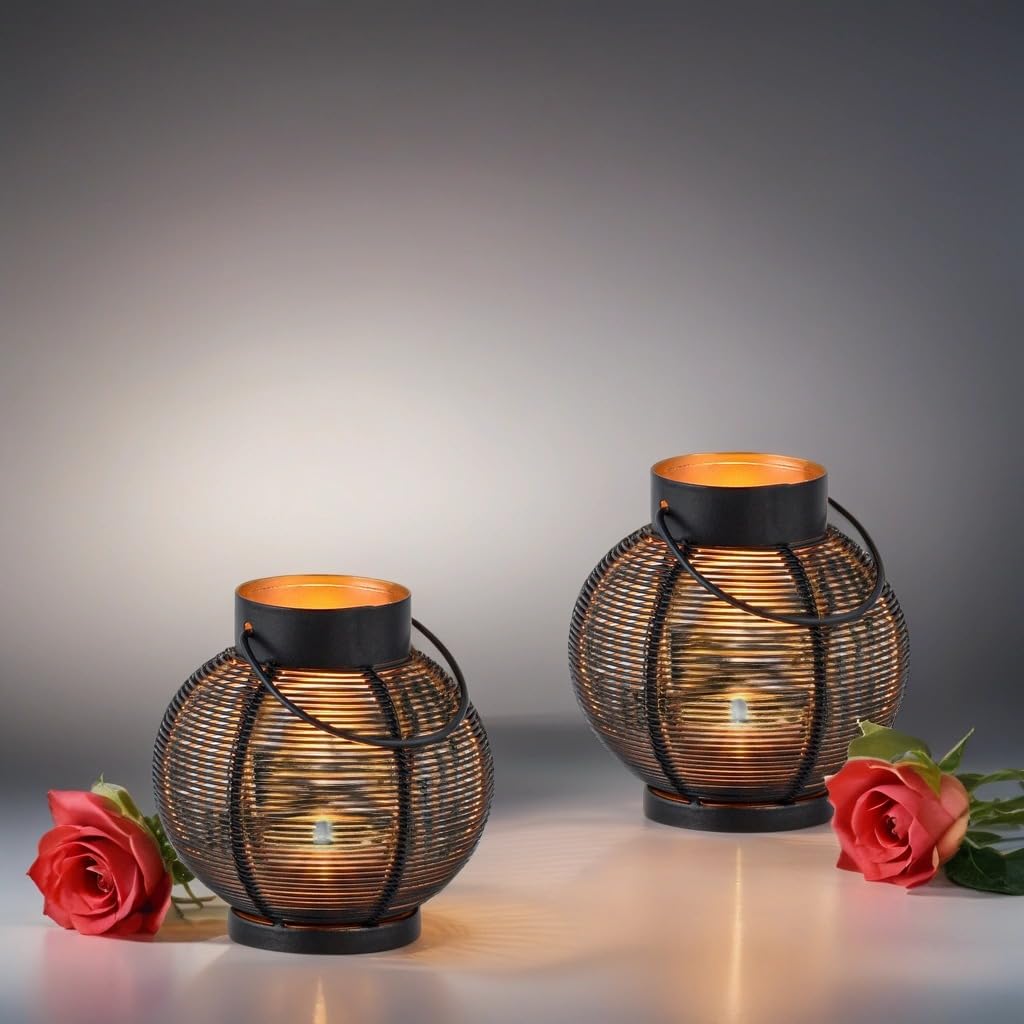 Juego de 2 portavelas Decorativos de Estilo escandinavo Sandor