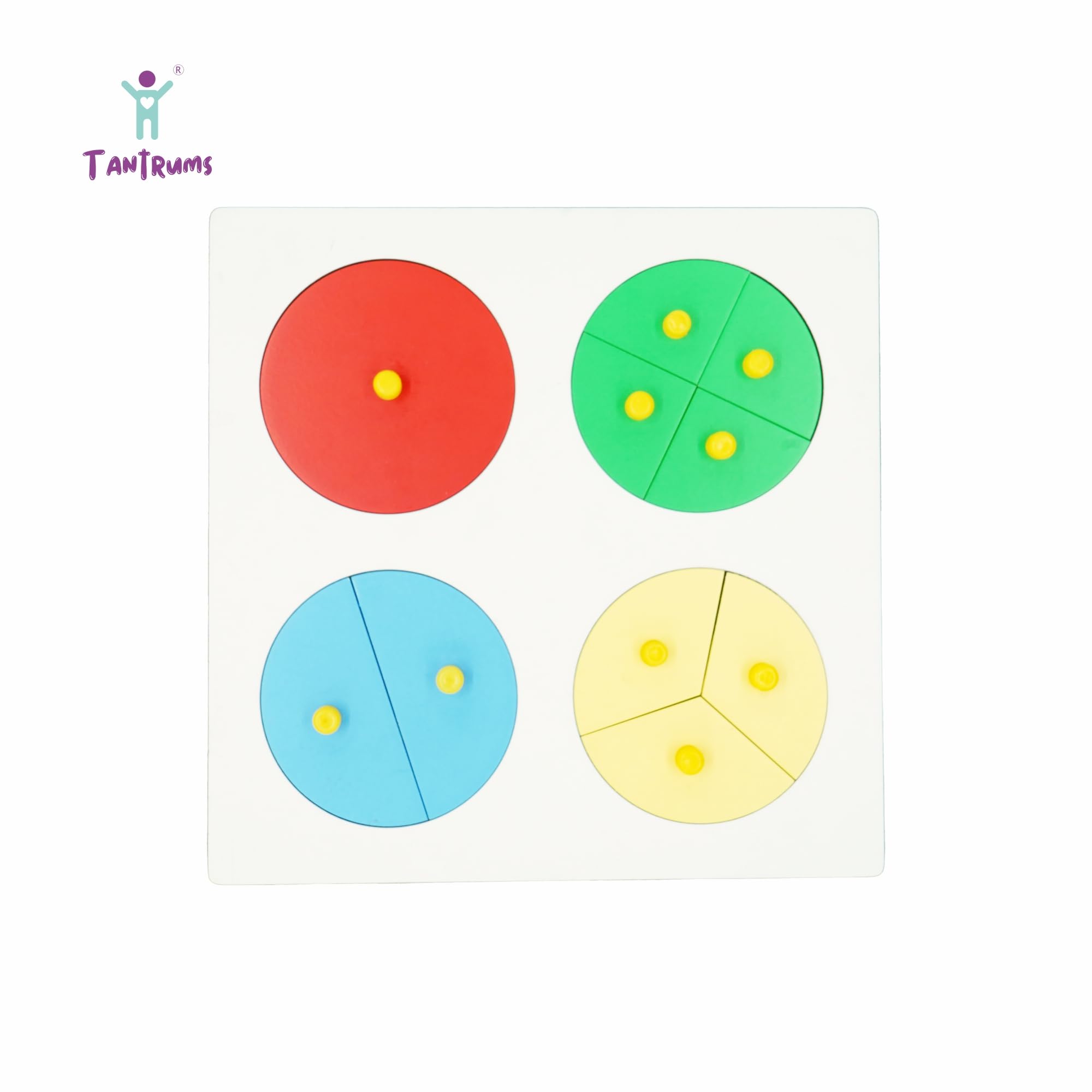 Tantrums Preschool Parts of Circle Friction Shape Puzzle of Different Colors | Education Puzzle Learning Aid for Kids (Multicolor) (B0D9BRPM72) Amazon Price History, Amazon Price Tracker