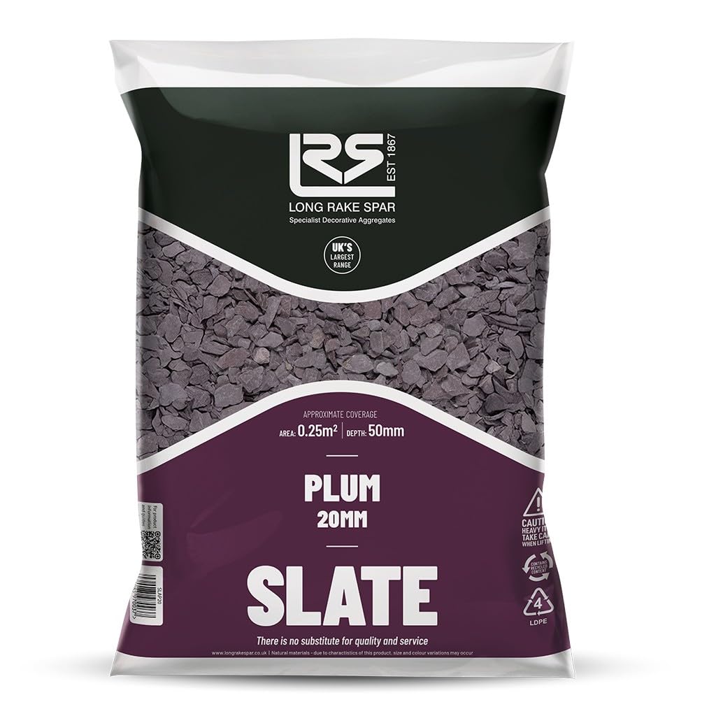 Long Rake Spar Welsh Slate Plum 20mm 20kgs