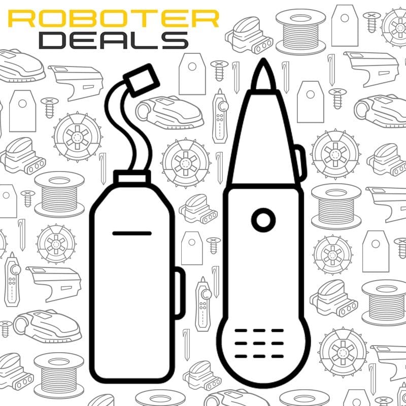 Roboter Deals - Rilevatore di rottura cavi, rivelatore, ricerca guasti ad anello per tutti i robot tosaerba Husqvarna Automower, incluso kit di riparazione con filo, connettore cavo e chiodi da prato