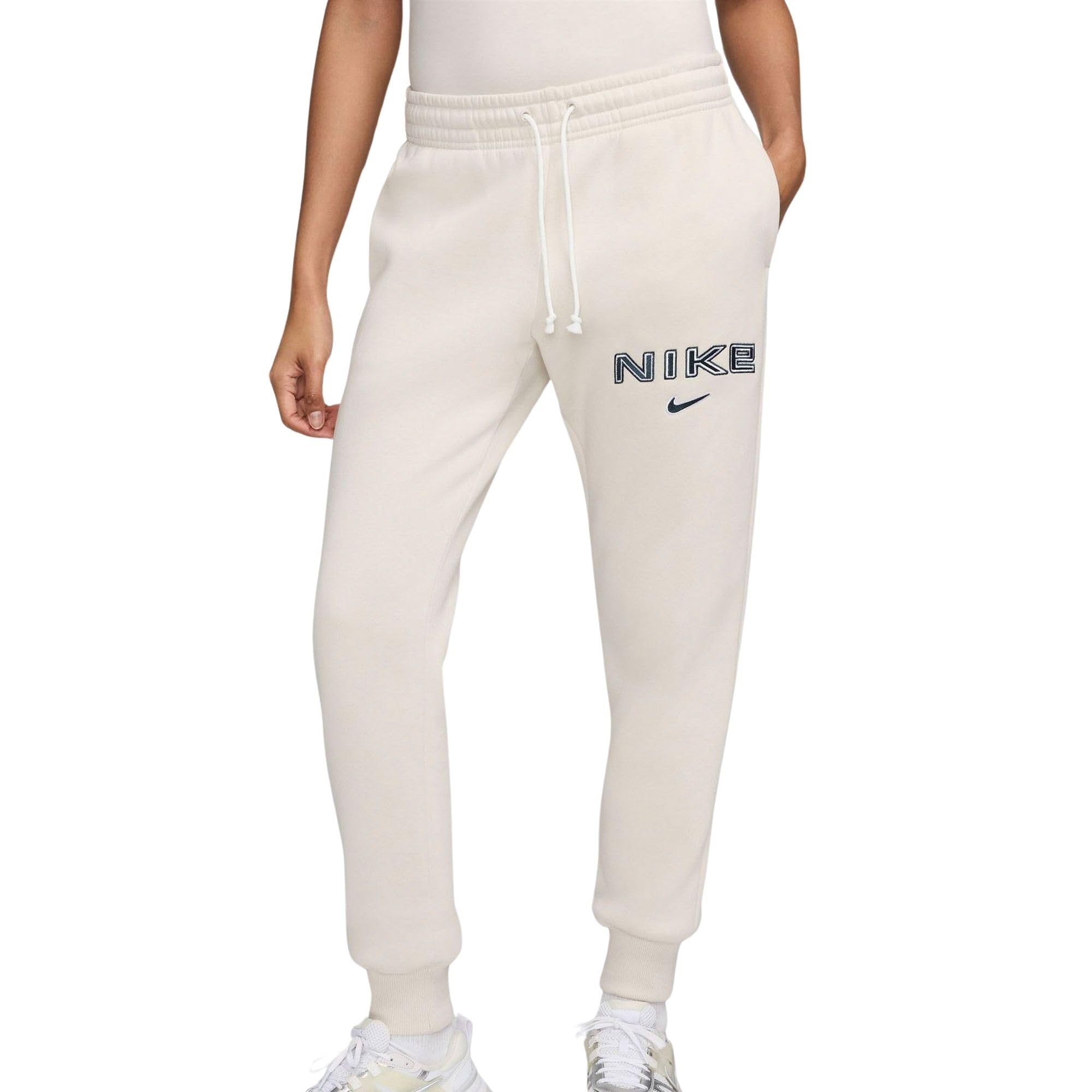 NIKE HM9757-104 Sportswear Phoenix Fleece Pants Women's Lt Orewood BRN Size L