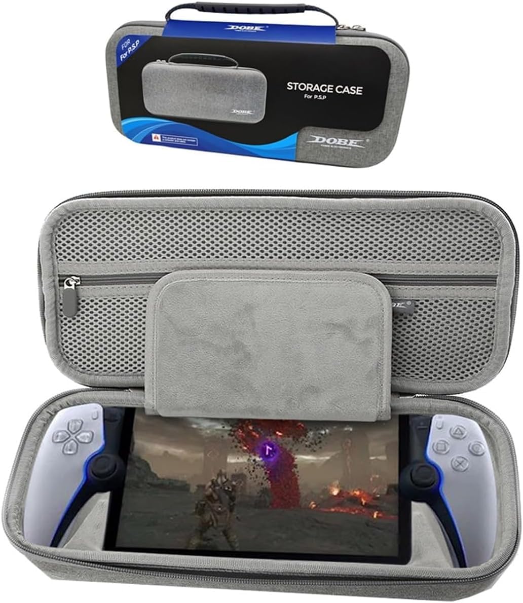 HEATFUN Carrying Travel Storage Case Compatible with Playstation Portal Remote Player, Protective Cover Case for PS5 Portal-Shockproof Anti-Scratch, Playstation Portal Accessories - Gray