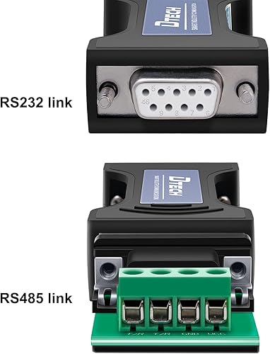 Miniatura 4 de DTECH RS232 a RS485 Serial Converter Adaptador con bloque de terminales de 4 posiciones para datos de comunicación industrial de larga distancia