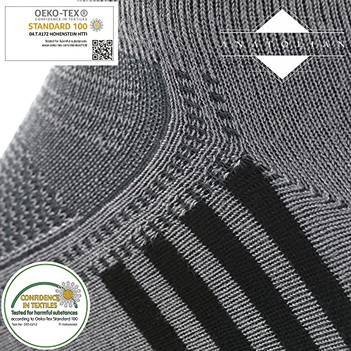 Ankle Socks with back Heel Tab for Men Low Cut Cool Comfort Fit Athletic Performance 6 pair pack4