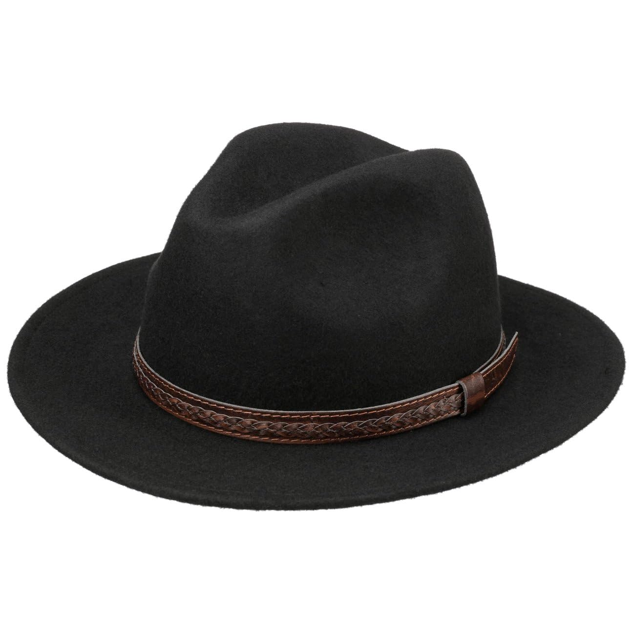 Lipodo Kentucky Hut Traveller Wollfilz Made in Italy Damen und Herren Sommer Winter