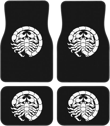 Scorpio Symbol Floor Mats for Cars, All-Weather Car Mats, Fit Automotive Floor Mats for Cars Trucks SUV, Universal Floor Liner Car Accessories