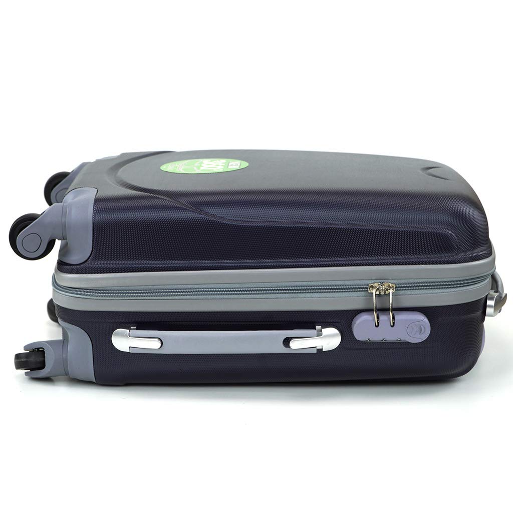 Desconocido Maleta de Cabina 20x35x55cm con 4 Ruedas giratorias (Azul Marino)