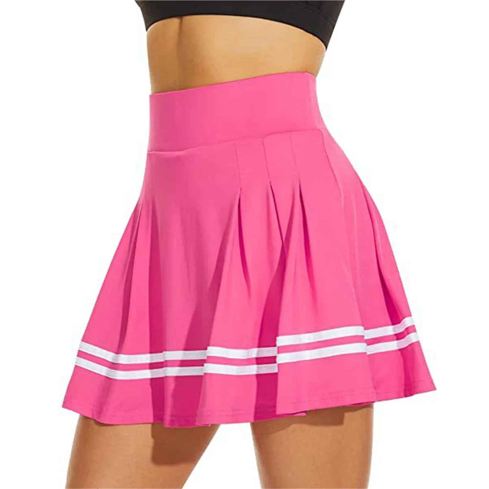 Vestido Tenis Mujer Falda De Tenis For Mujer, Plisada, con Cinturón Y Bolsillo, Pantalones Cortos Integrados, For Golf, Yoga, Fitness, Falda Elástica Alta For Niña