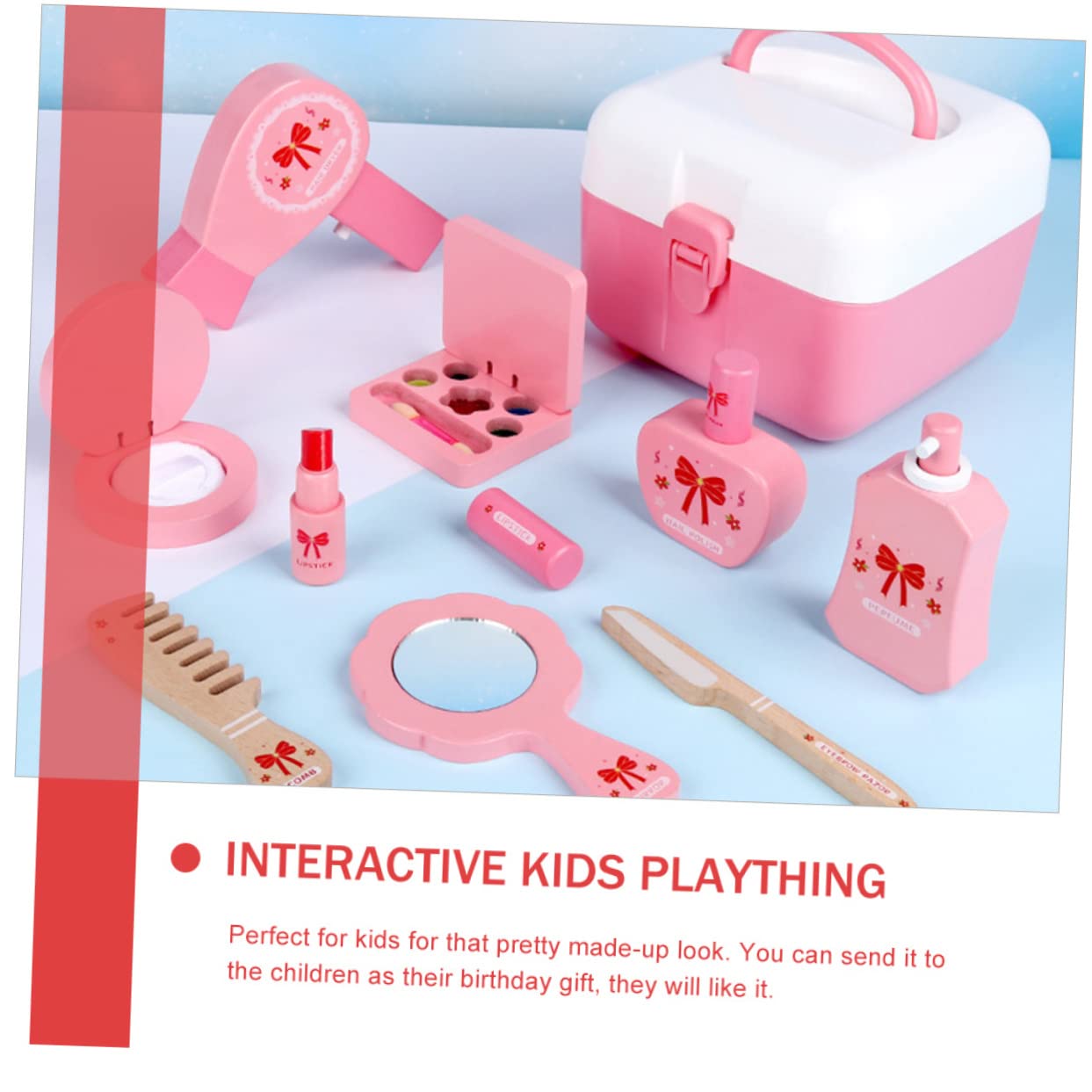 IMIKEYA Schminkset Für Junge Mädchen Spielzeug Kosmetik Spielzeug Für Zuhause Tragbares Schminkset Für Mädchen Kleines Kinderspielzeug