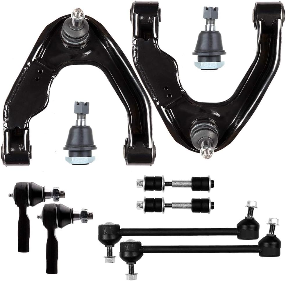 ALEGE 10Pcs Front Suspension Kit,Fit for Nissan Xterra 2000-2004,Upper Control Arm Inner Tie Rod End Front Rear Sway Bar Links Lower Ball Joints