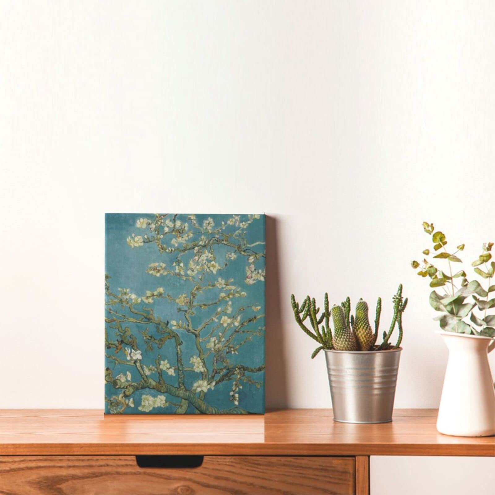 Amazon.co.jp: アートパネル 20*25cm 花咲くアーモンドの木の枝 ファン
