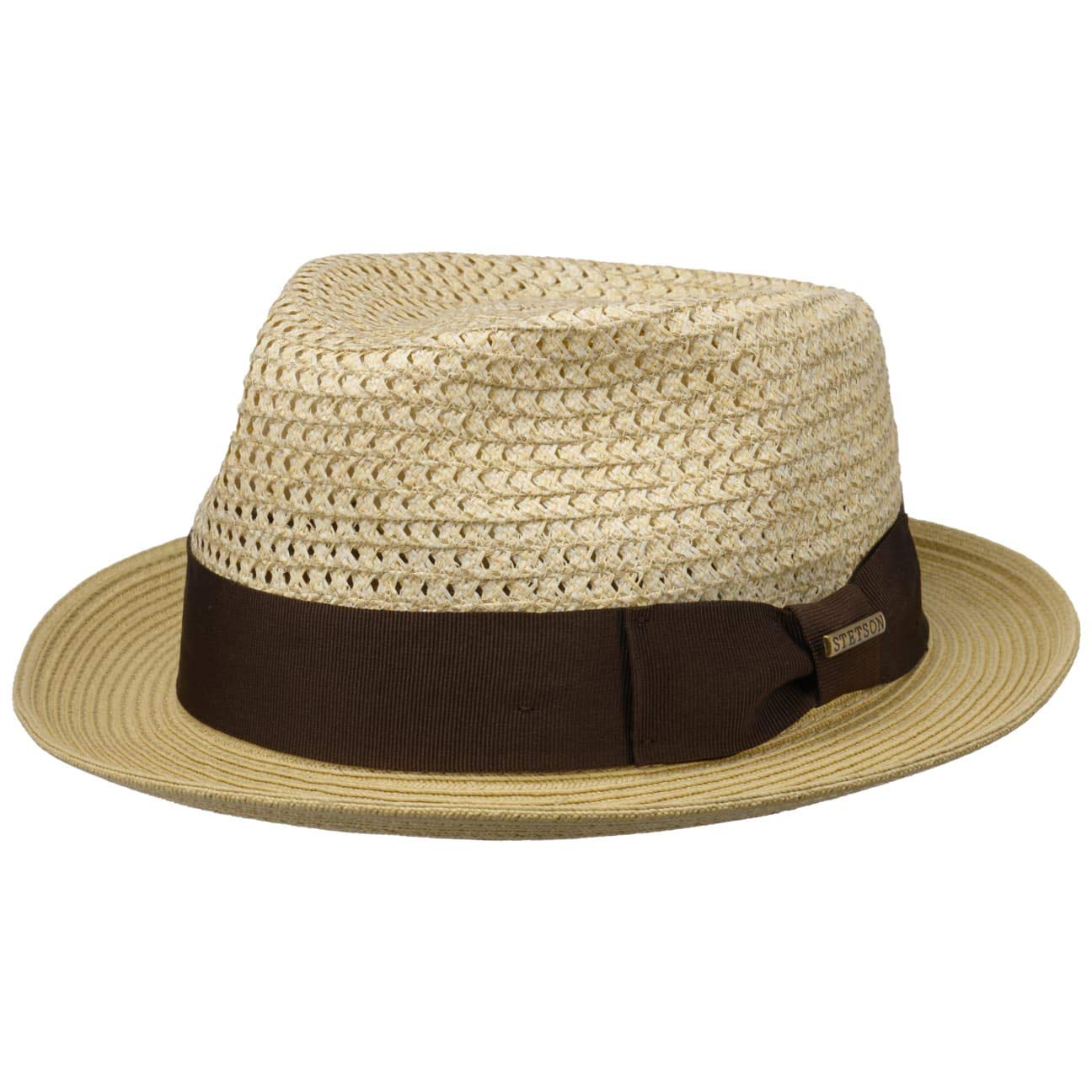 Stetson Sombrero de Paja Weave-Mix Toyo Mujer/Hombre - Sol Verano con Banda Grosgrain Primavera/Verano