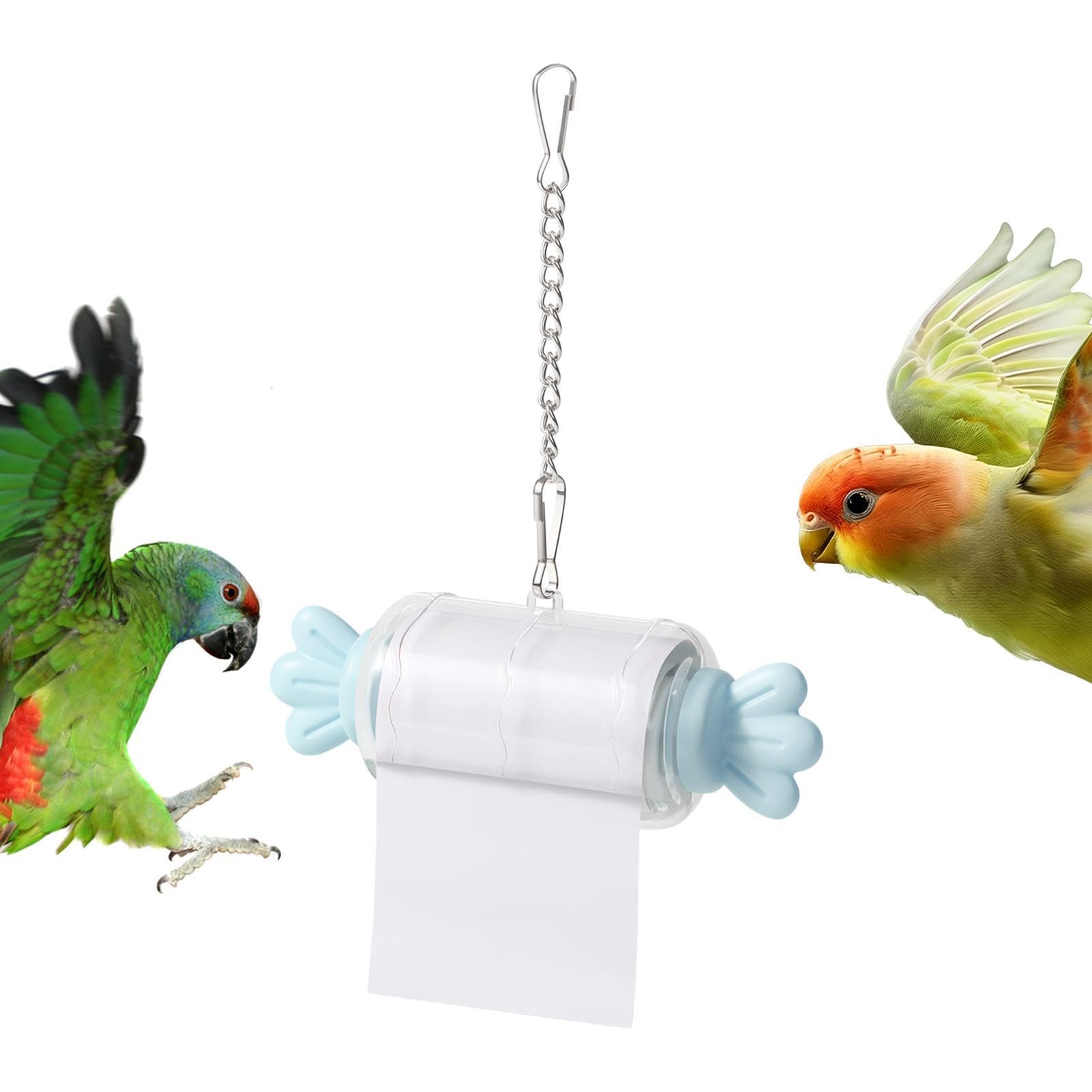 Interactive Bird Shredding Toys - Paper-Tearing Foraging Toy for Mental Stimulation & Health | Ideal Chew Accessory for Budgies, Cockatiels & Long-Tailed Parrots