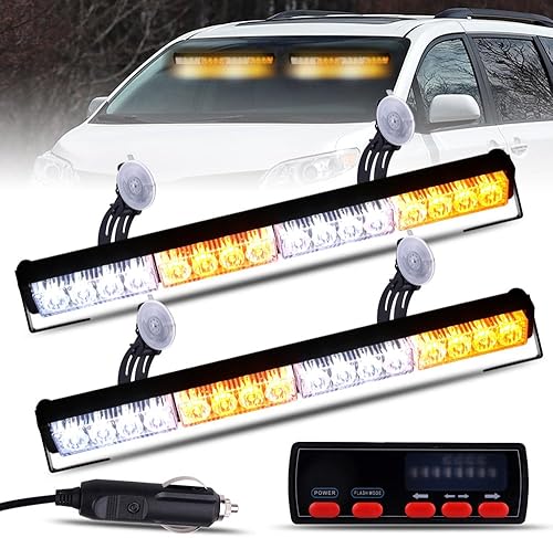 Nrgedzam LED de asesor de tráfico para camiones, vehículos, luces de seguridad estroboscópicas para advertencia de peligro de emergencia de