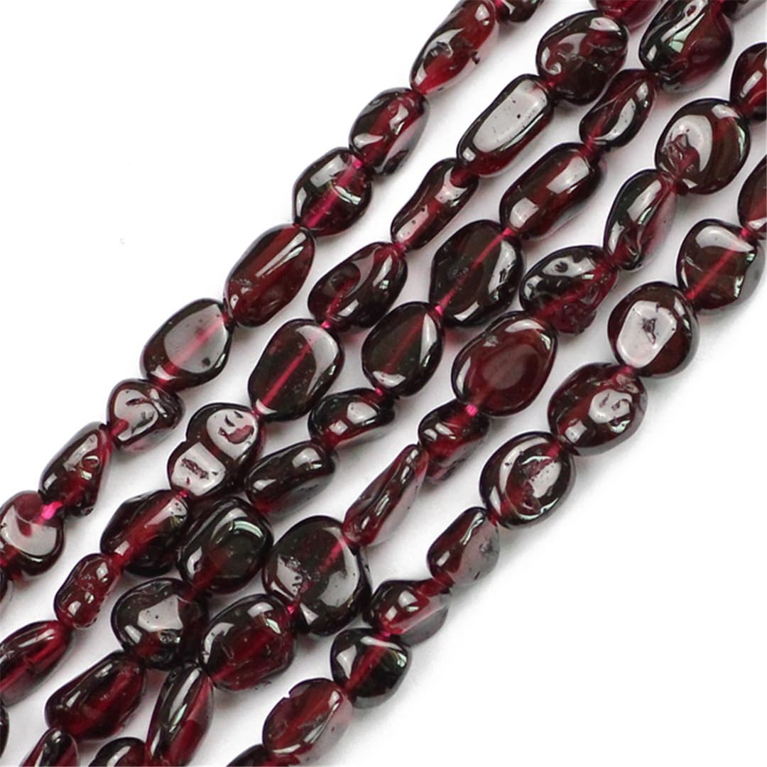 Naturalny kamień kryształowy, 4-8 mm naturalne nieregularne koraliki z kwarcu fluorytowego do wyrobu biżuterii DIY, bransoletki, naszyjnika, 15 cali(Red tourmaline)