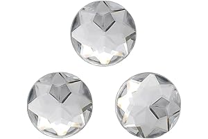 25mm Flat Back Round Acrylic Rhinestones: Crystal Clear Jewels for Crafts