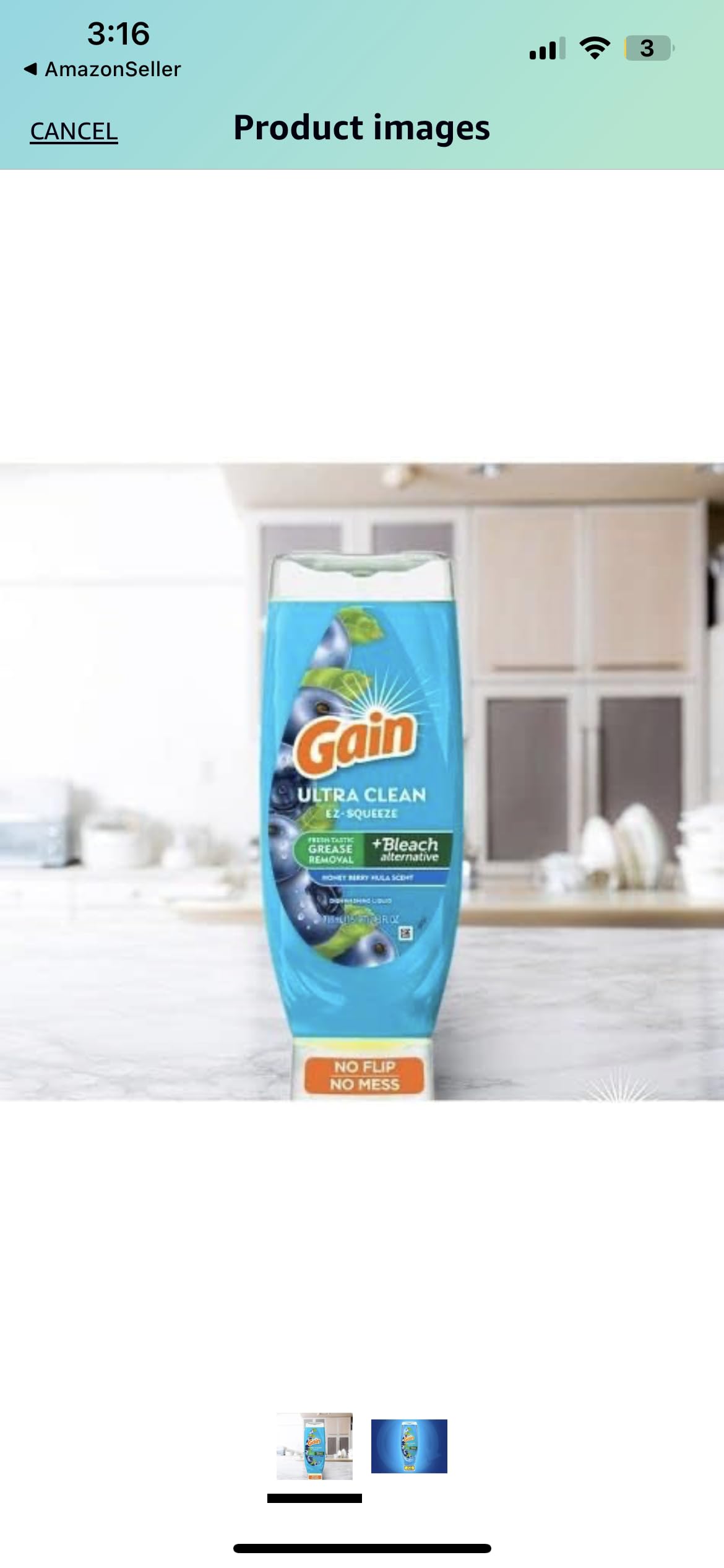 Gain Dishwashing Liquid Dish Soap Honey Berry Hula