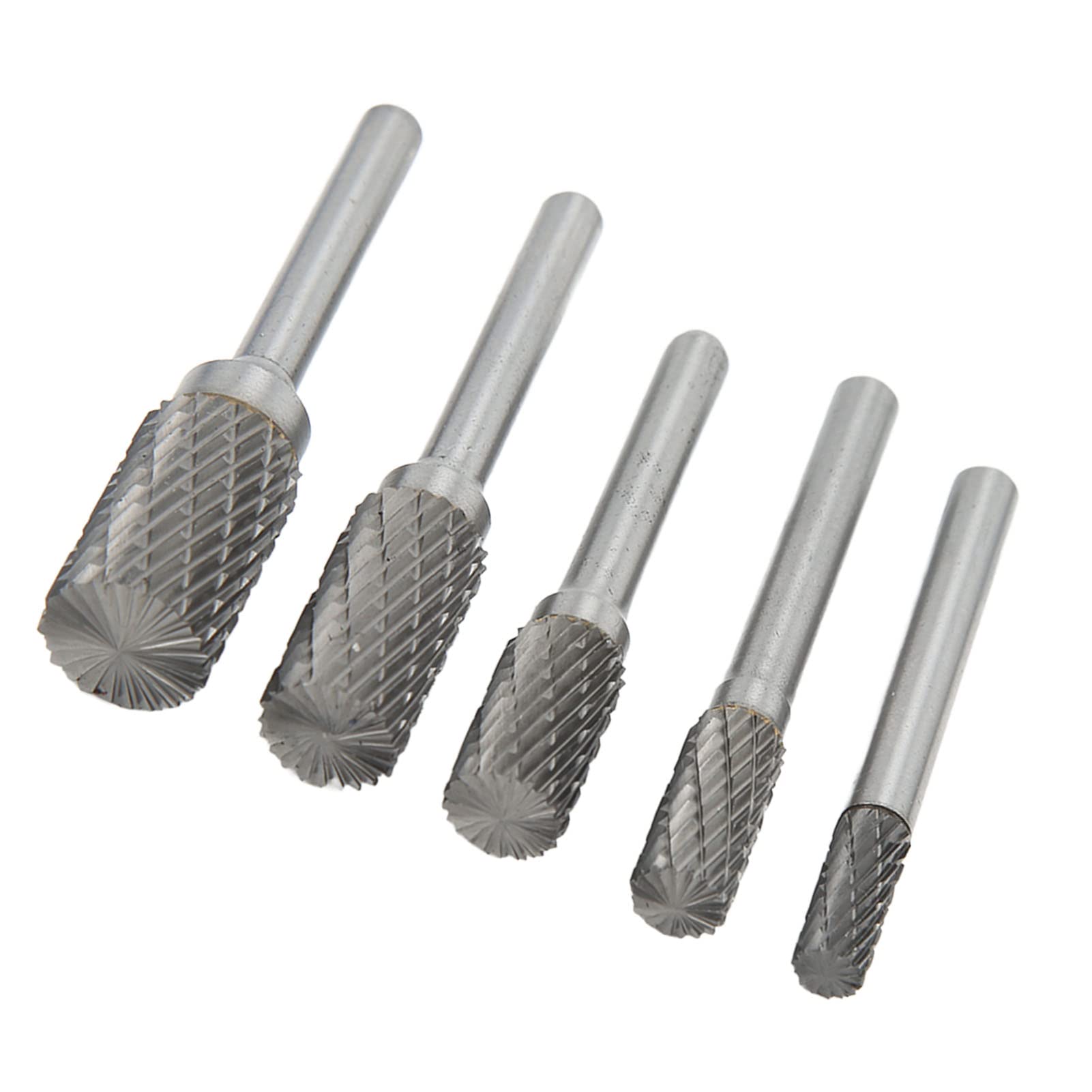 Generic Jeu de Fraises en Carbure, Embouts de Meuleuse à Double Matrice pour le Métal, le Bois et les Bijoux, Limes à Tige de 6mm pour le Meulage, l'ébavurage et le Façonnage
