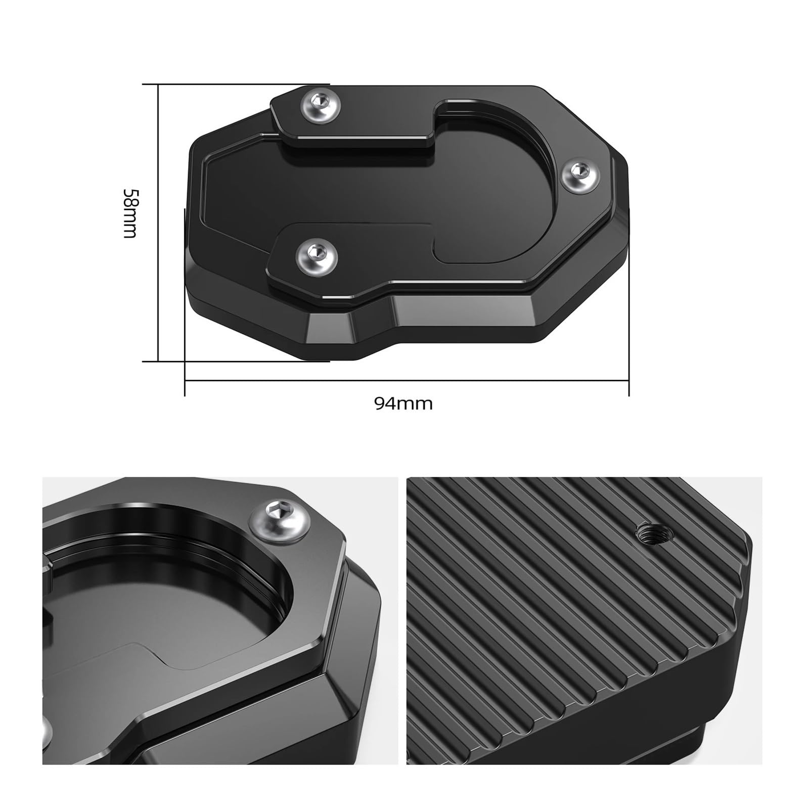 Cavalletto per moto Per il cuscinetto estensibile per cavalletto laterale per moto per Harley