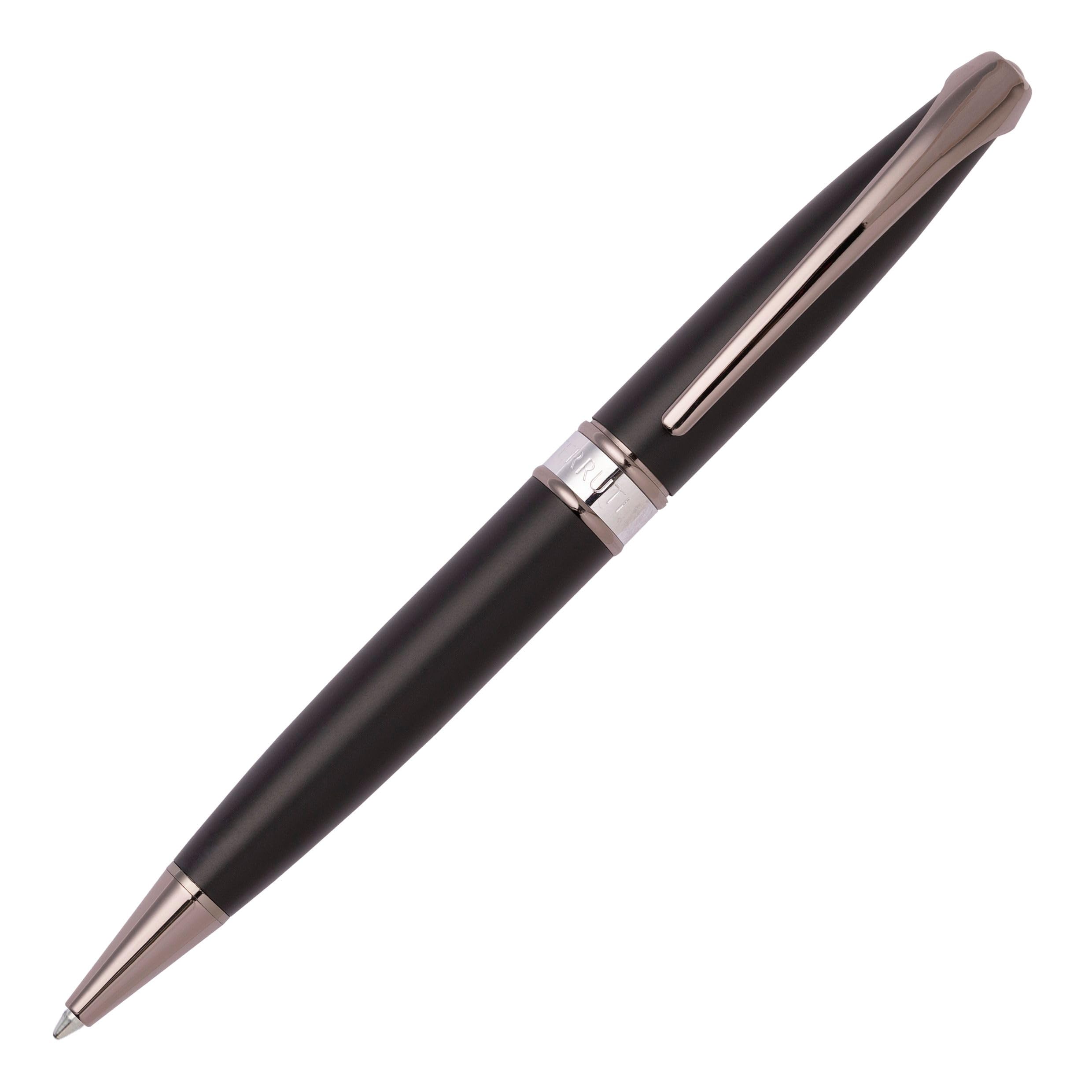 Cerruti 1881 Abbey Ballpoint Pen Matt Black Iconic Writing Instrument Blue Ink Gift Box