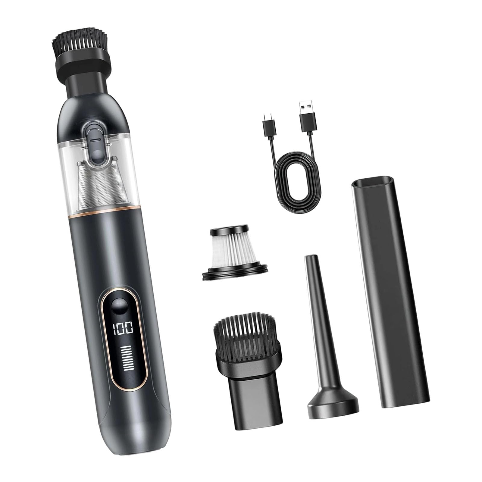 Mekalero Effective Portable Handheld Vacuum Cleaners with Filter Collector Powerful Suction Car Vacuum Cleaners Pet Hair