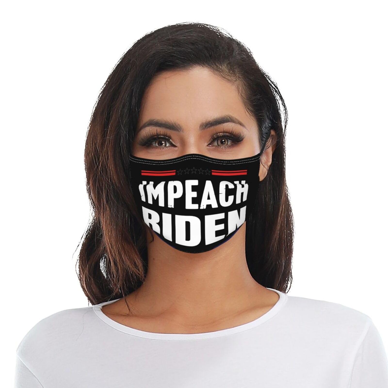 Impeach Biden Adult Dust Mask Adjustable Dust Face with 2 Filter7726
